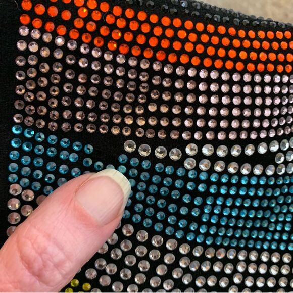 AZALEA WANG Glamoraour EMBELLISHED STILETTO BOOT thigh high 4in heel woman’s 7 - Picture 8 of 9